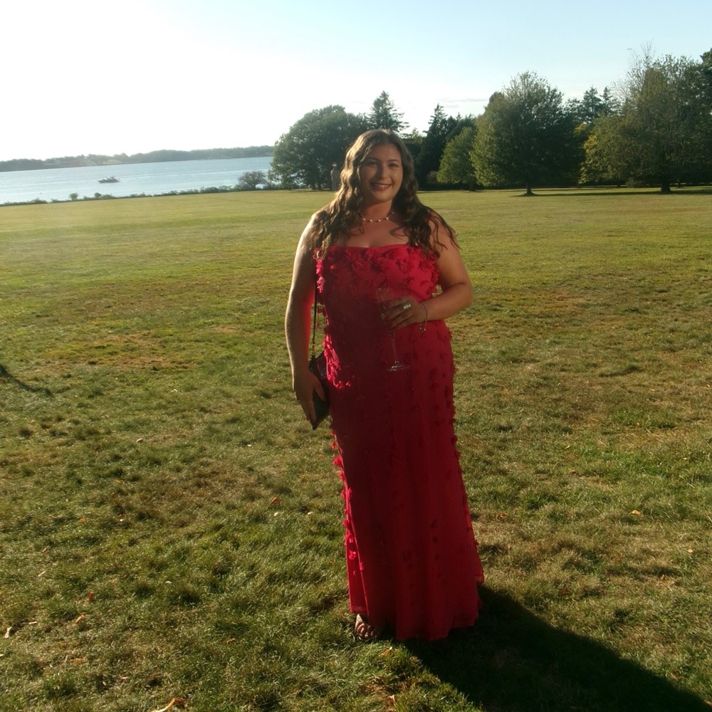 ASOS Curve Red Wedding Dress